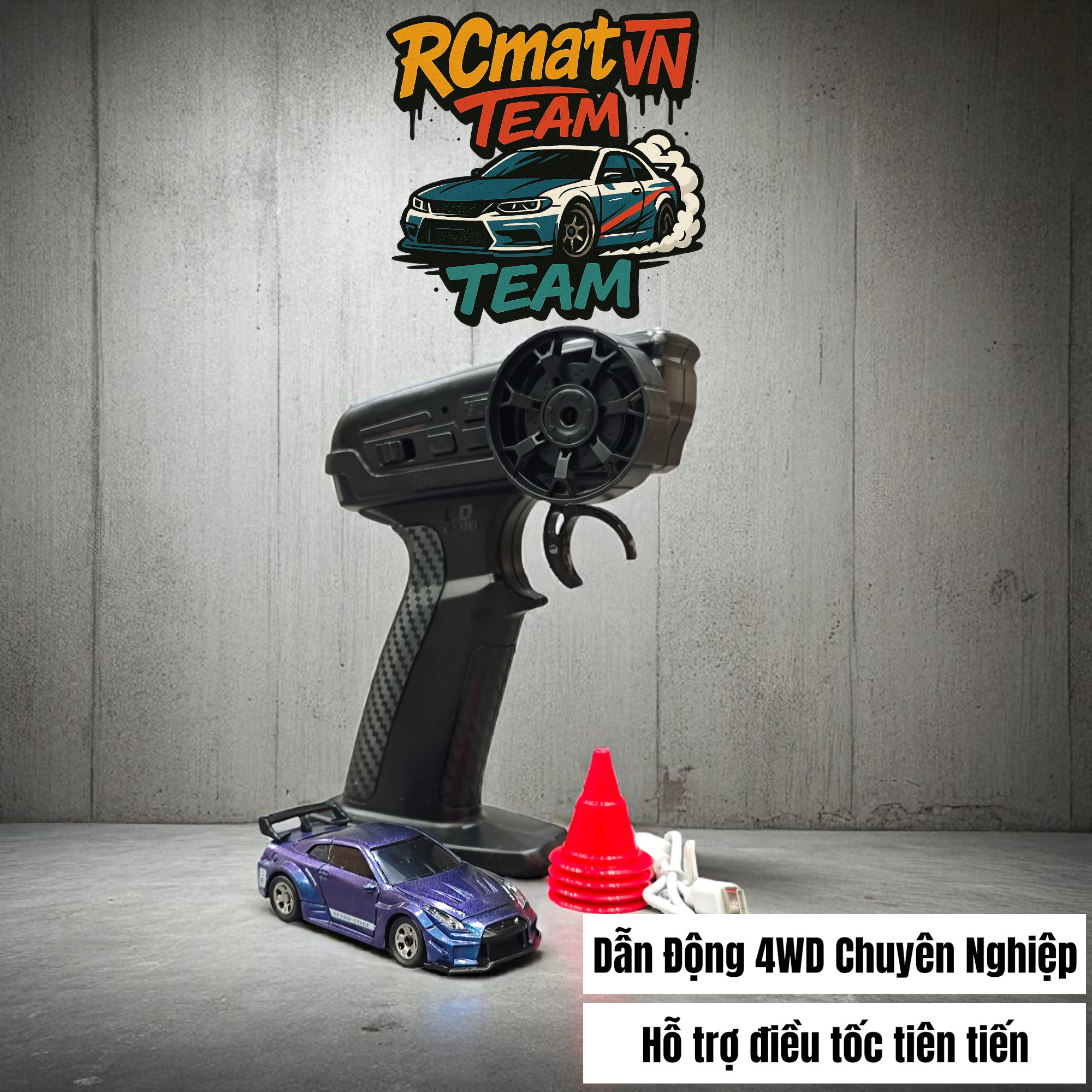 Xe Mini RC Tỷ Lệ 1/64 – Điều Khiển Từ Xa 2.4GHz, 4WD, Tốc Độ 15 km/h, Đèn LED – Xe Đua Bàn Làm Việc Cho Người Lớn & Trẻ Em - 3601/3602