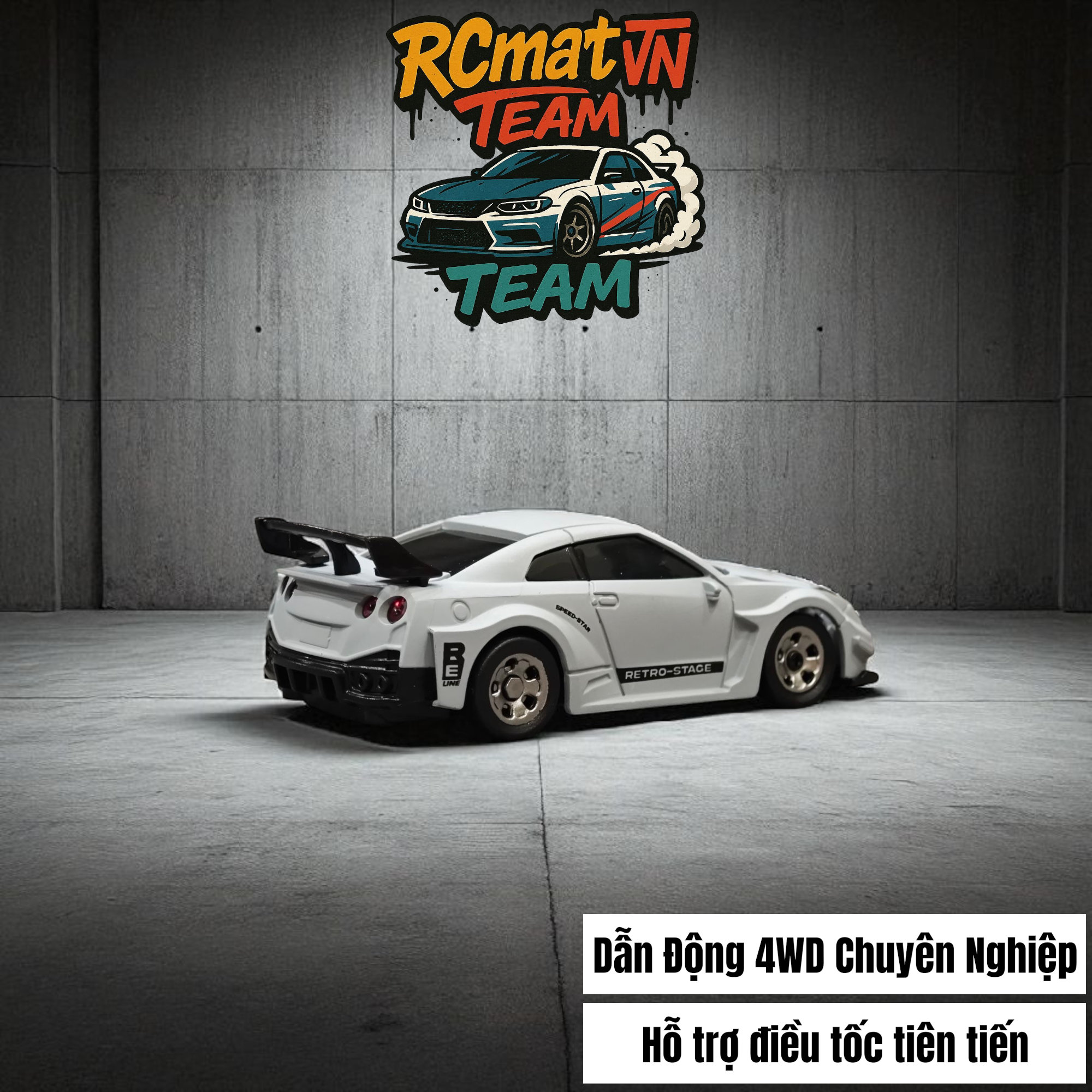 Xe Mini RC Tỷ Lệ 1/64 – Điều Khiển Từ Xa 2.4GHz, 4WD, Tốc Độ 15 km/h, Đèn LED – Xe Đua Bàn Làm Việc Cho Người Lớn & Trẻ Em - 3601/3602