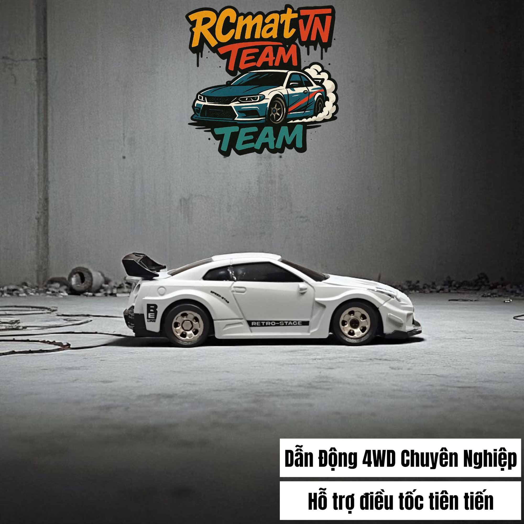Xe Mini RC Tỷ Lệ 1/64 – Điều Khiển Từ Xa 2.4GHz, 4WD, Tốc Độ 15 km/h, Đèn LED – Xe Đua Bàn Làm Việc Cho Người Lớn & Trẻ Em - 3601/3602