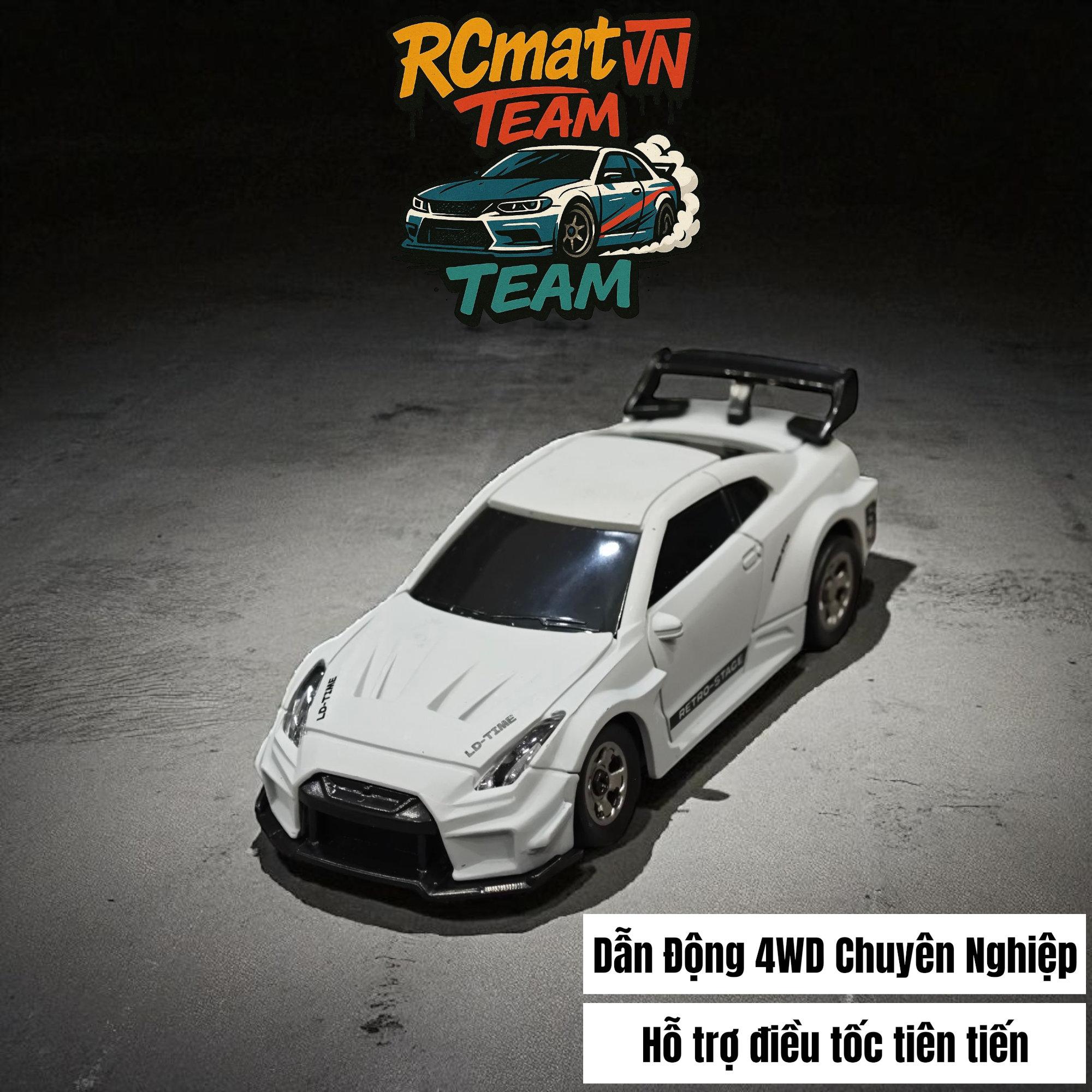 Xe Mini RC Tỷ Lệ 1/64 – Điều Khiển Từ Xa 2.4GHz, 4WD, Tốc Độ 15 km/h, Đèn LED – Xe Đua Bàn Làm Việc Cho Người Lớn & Trẻ Em - 3601/3602