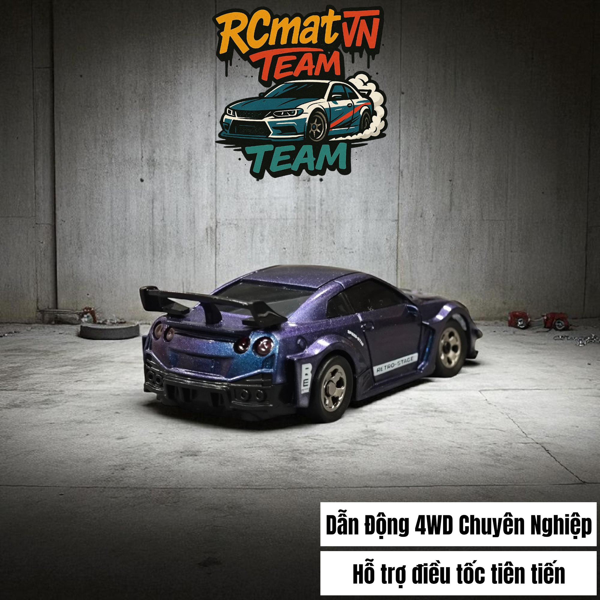 Xe Mini RC Tỷ Lệ 1/64 – Điều Khiển Từ Xa 2.4GHz, 4WD, Tốc Độ 15 km/h, Đèn LED – Xe Đua Bàn Làm Việc Cho Người Lớn & Trẻ Em - 3601/3602