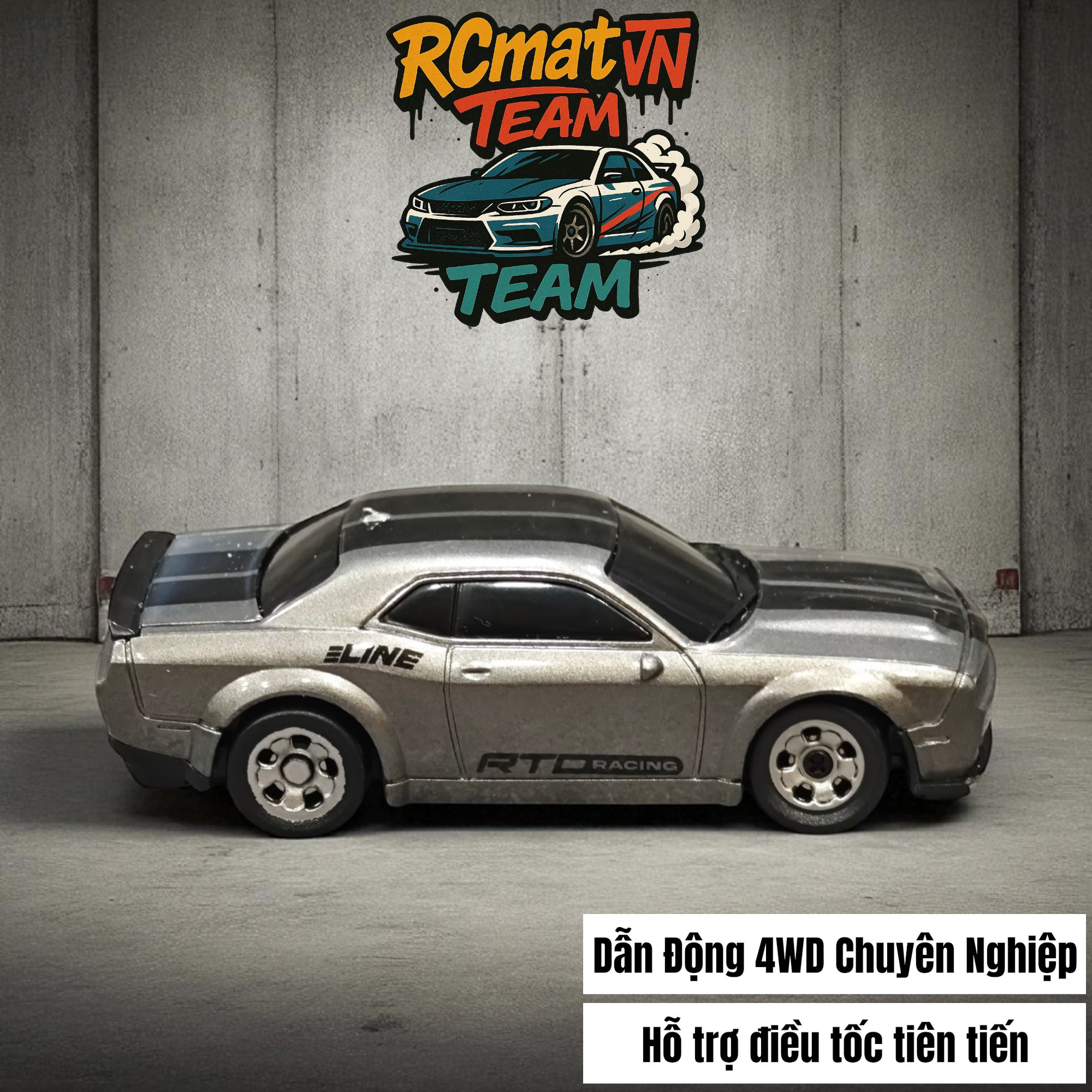 Xe Mini RC Tỷ Lệ 1/64 – Điều Khiển Từ Xa 2.4GHz, 4WD, Tốc Độ 15 km/h, Đèn LED – Xe Đua Bàn Làm Việc Cho Người Lớn & Trẻ Em - 3601/3602