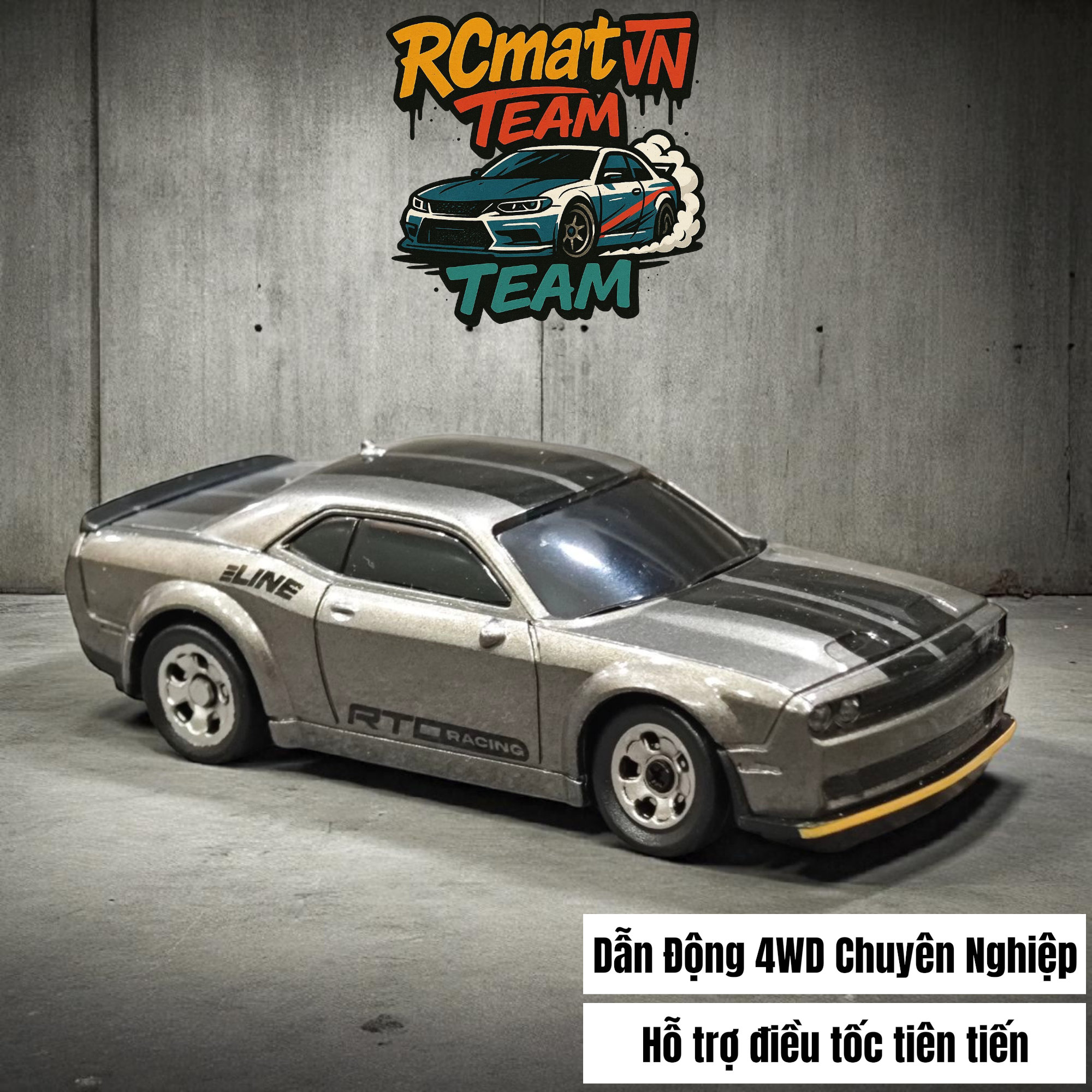 Xe Mini RC Tỷ Lệ 1/64 – Điều Khiển Từ Xa 2.4GHz, 4WD, Tốc Độ 15 km/h, Đèn LED – Xe Đua Bàn Làm Việc Cho Người Lớn & Trẻ Em - 3601/3602