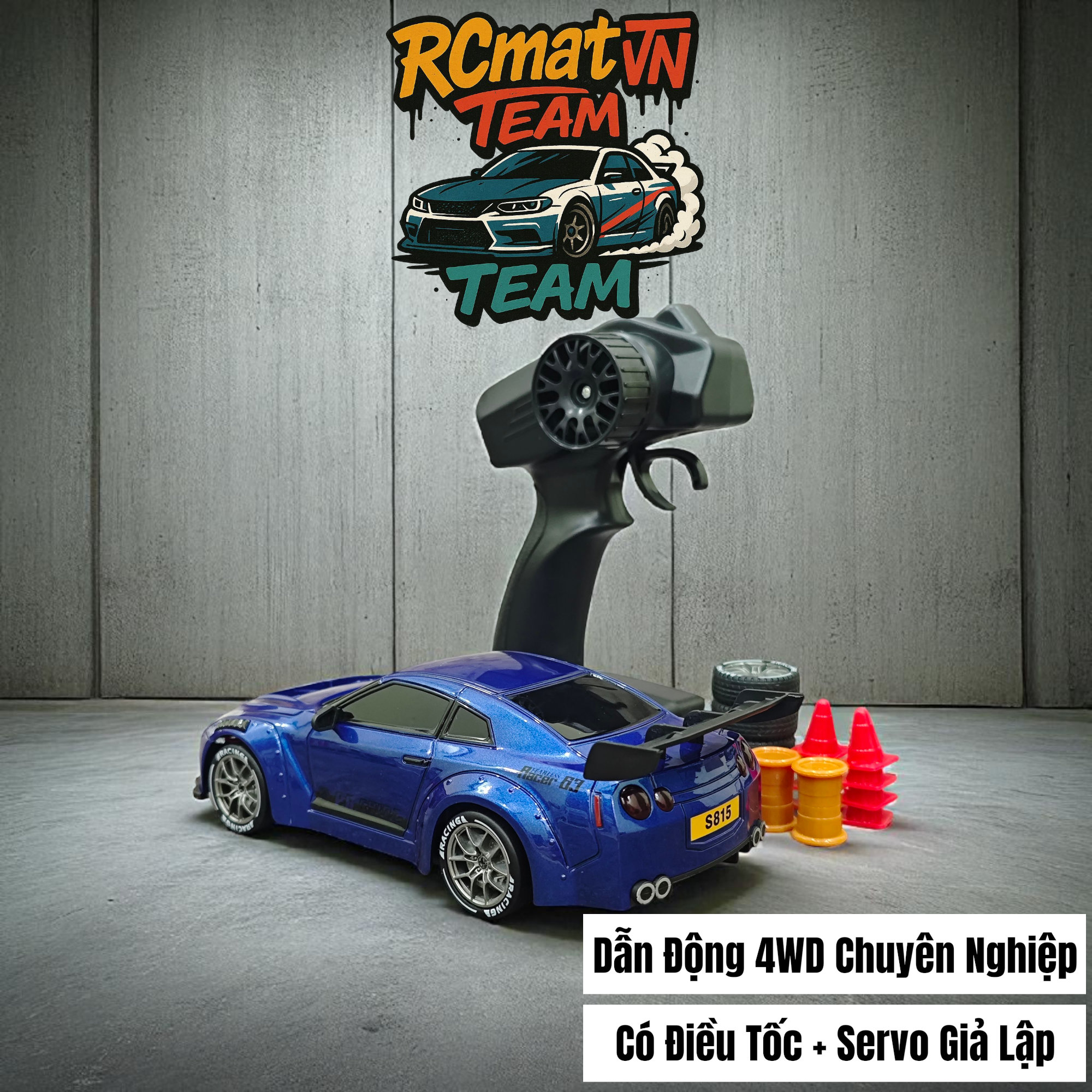 Xe Drift RC 1/24 S814/S815 4WD Tốc Độ Cao 2.4G – Xe Đua Điều Khiển Từ Xa Mini Có Đèn LED, Drift Mượt Ngoài Trời Trong Nhà