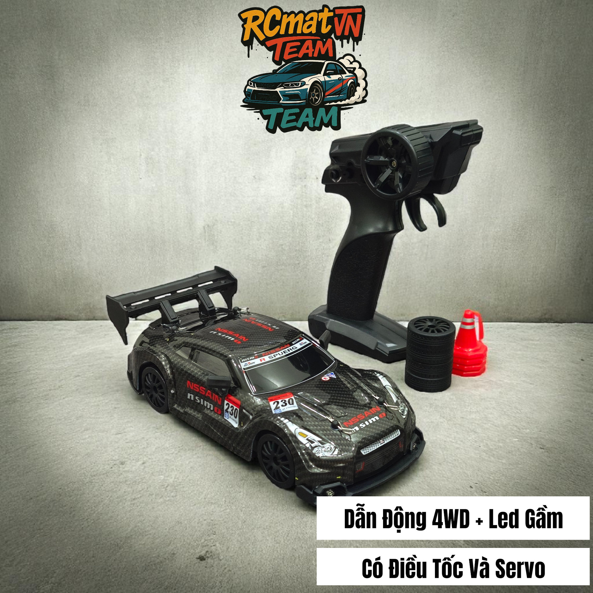 Xe RC ENOZE 8803/8804/8805 RTR – Tỉ lệ 1:24, 4WD, tốc độ 30 km/h, điều khiển 2.4GHz & điều khiển qua APP + đèn LED + Servo 9g