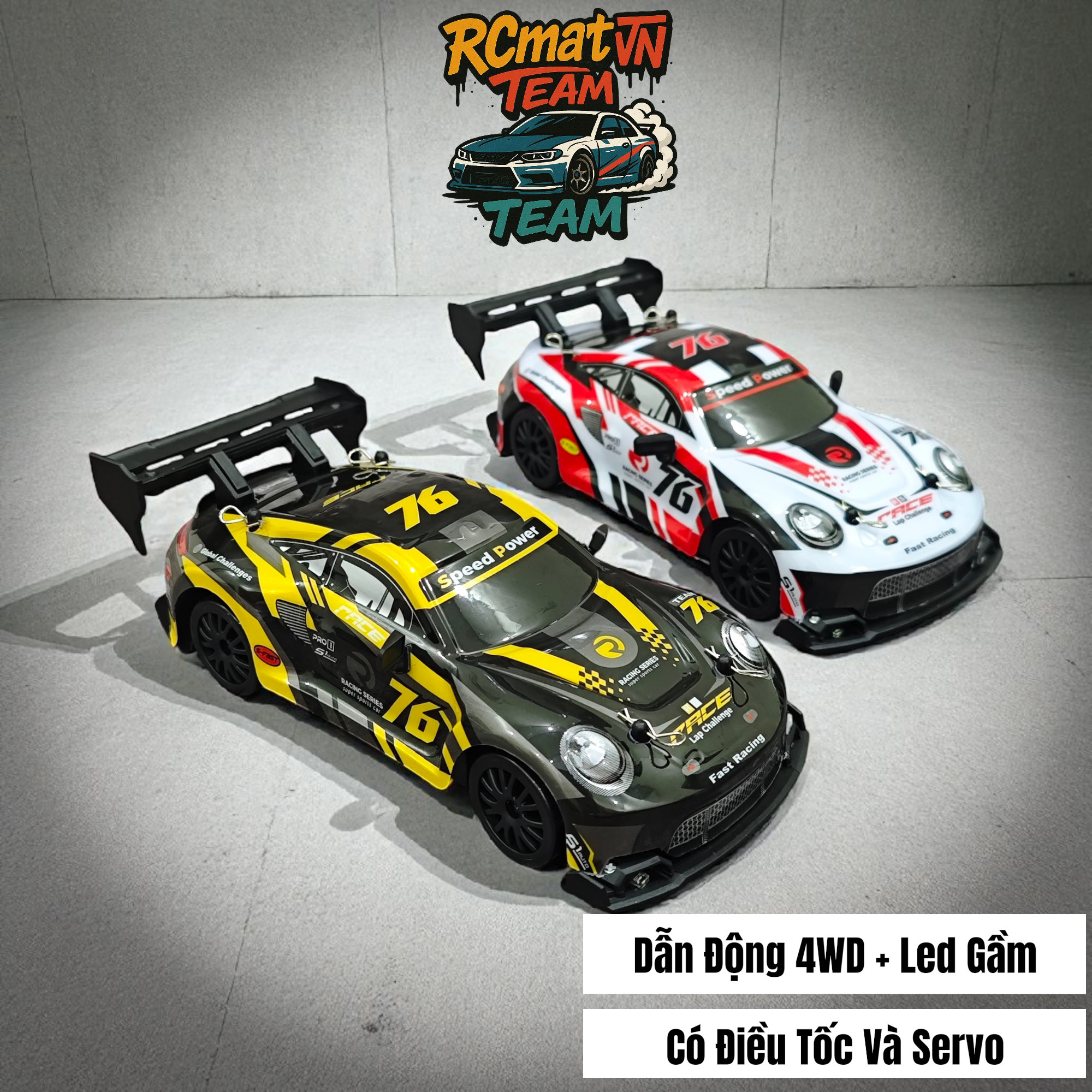 Xe RC ENOZE 8803/8804/8805 RTR – Tỉ lệ 1:24, 4WD, tốc độ 30 km/h, điều khiển 2.4GHz & điều khiển qua APP + đèn LED + Servo 9g