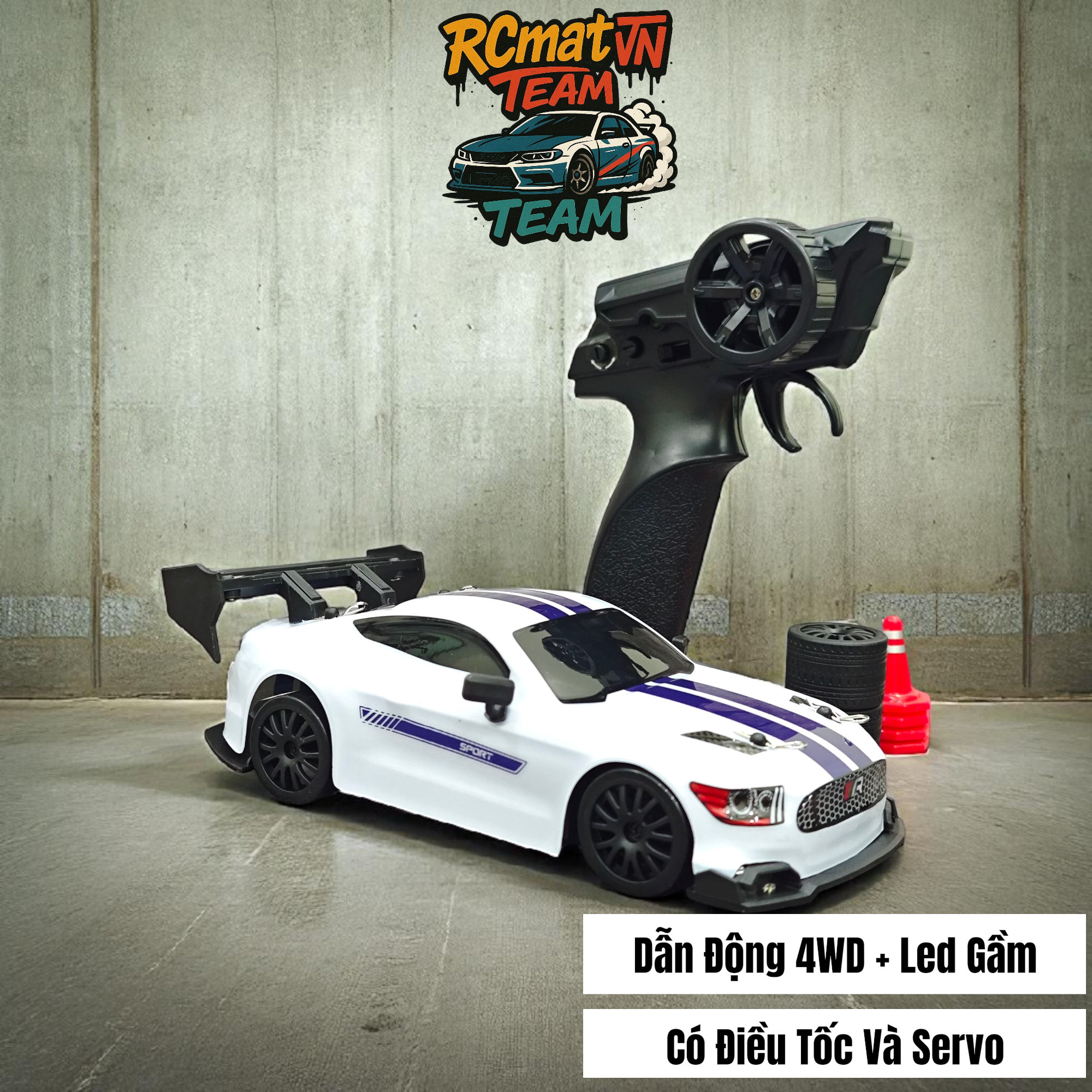 Xe RC ENOZE 8803/8804/8805 RTR – Tỉ lệ 1:24, 4WD, tốc độ 30 km/h, điều khiển 2.4GHz & điều khiển qua APP + đèn LED + Servo 9g