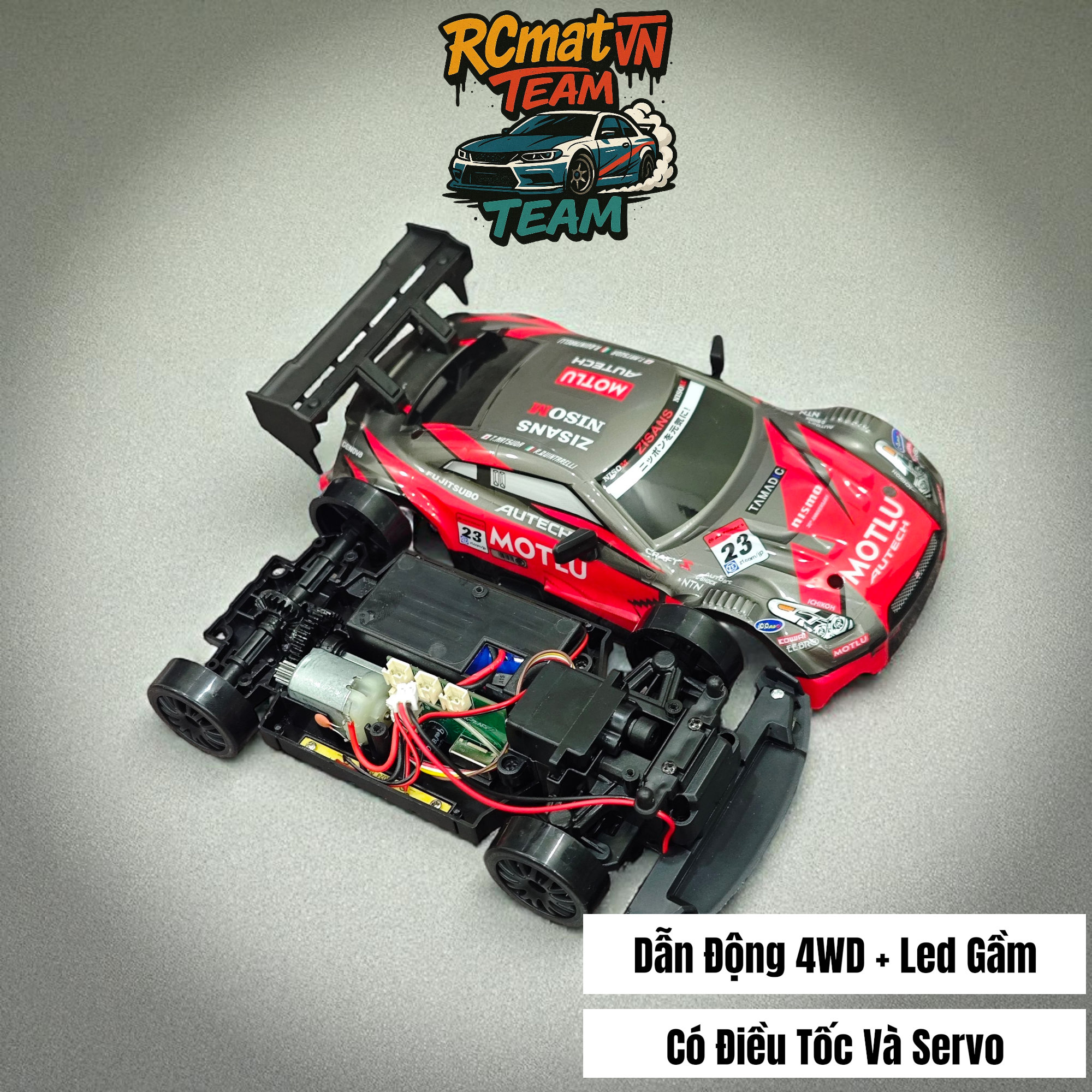 Xe RC ENOZE 8803/8804/8805 RTR – Tỉ lệ 1:24, 4WD, tốc độ 30 km/h, điều khiển 2.4GHz & điều khiển qua APP + đèn LED + Servo 9g