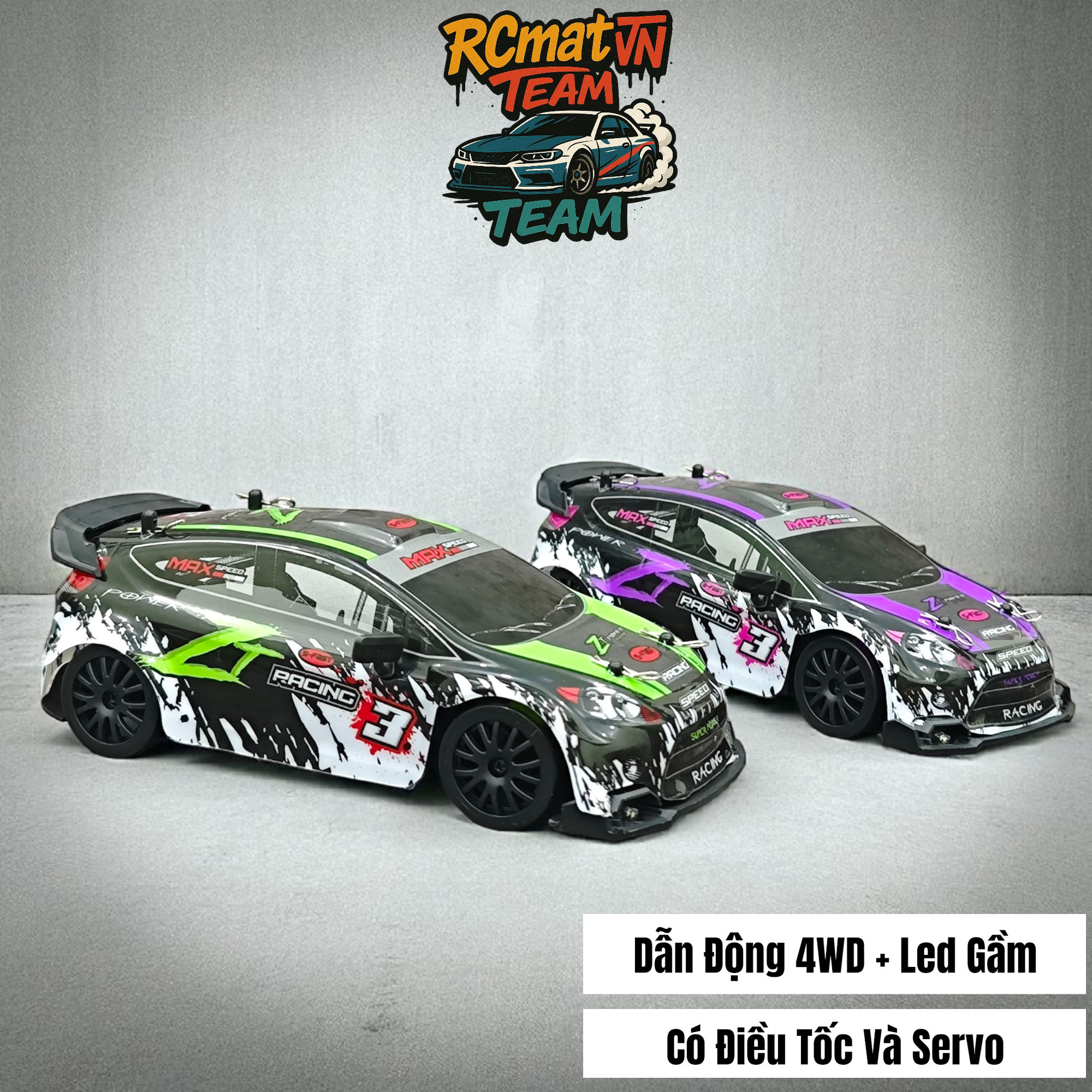 Xe RC ENOZE 8803/8804/8805 RTR – Tỉ lệ 1:24, 4WD, tốc độ 30 km/h, điều khiển 2.4GHz & điều khiển qua APP + đèn LED + Servo 9g