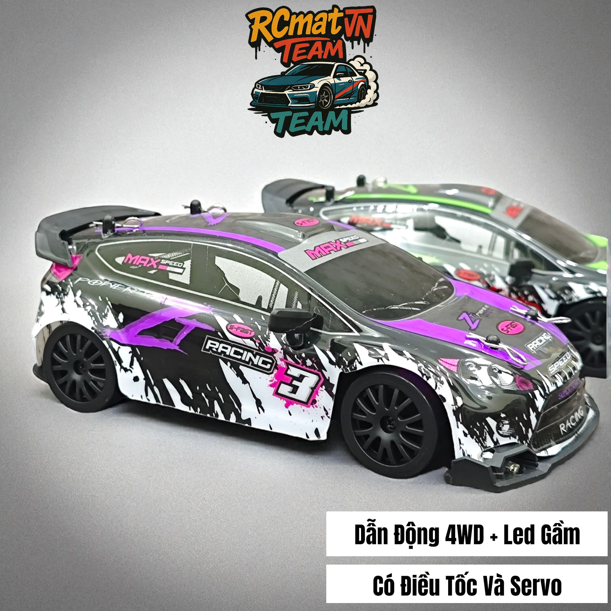 Xe RC ENOZE 8803/8804/8805 RTR – Tỉ lệ 1:24, 4WD, tốc độ 30 km/h, điều khiển 2.4GHz & điều khiển qua APP + đèn LED + Servo 9g