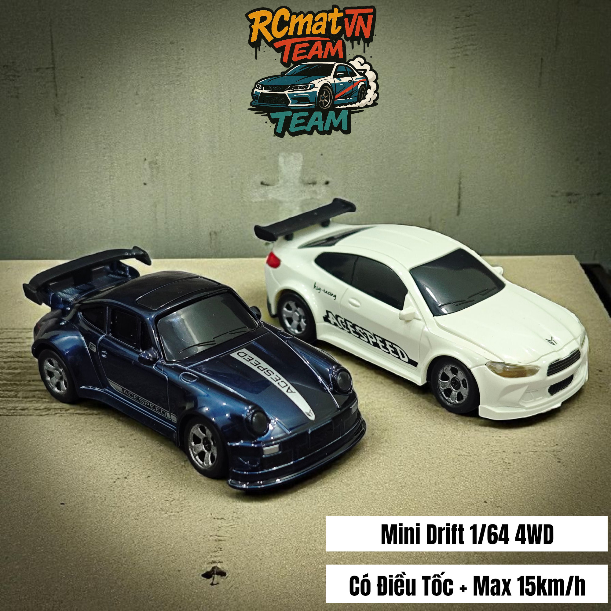 Xe Ô Tô Điều Khiển Từ Xa Mini Tỷ Lệ 1/64 – 4WD Drift Tốc Độ Cao 15Km/h, Đèn LED, Tần Số 2.4GHz – Xe Đua Bàn Làm Việc Cho Người Lớn Và Trẻ Em