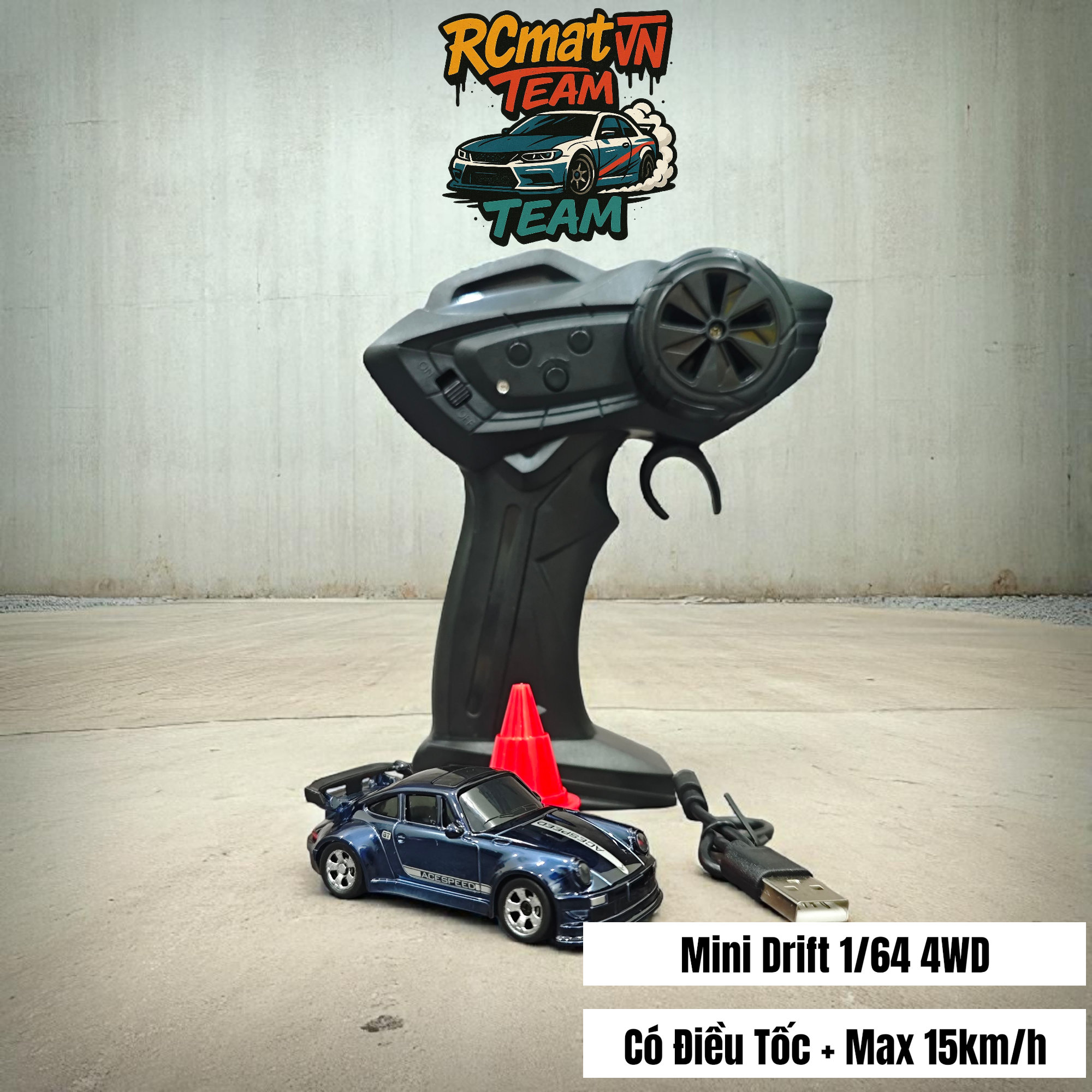 Xe Ô Tô Điều Khiển Từ Xa Mini Tỷ Lệ 1/64 – 4WD Drift Tốc Độ Cao 15Km/h, Đèn LED, Tần Số 2.4GHz – Xe Đua Bàn Làm Việc Cho Người Lớn Và Trẻ Em