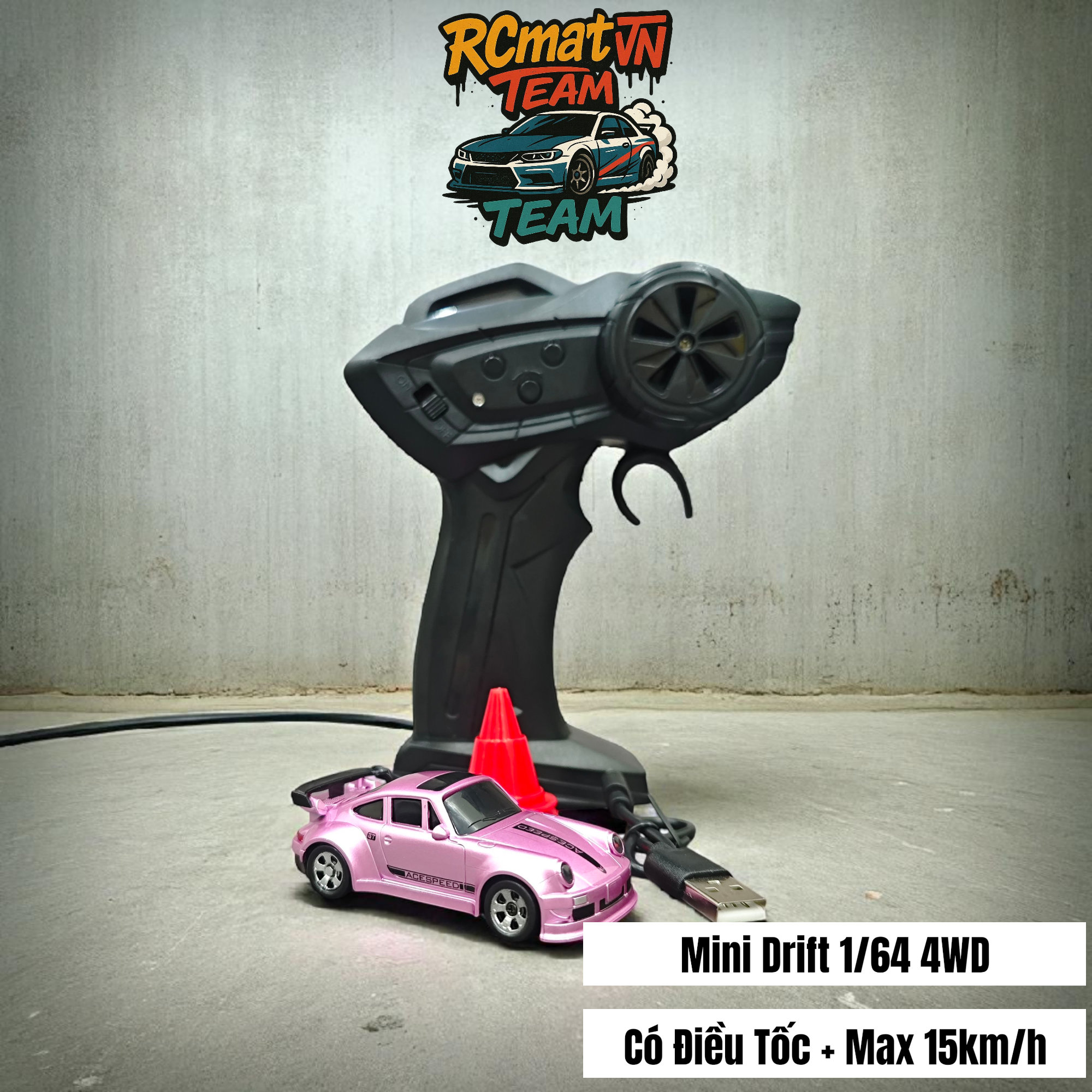 Xe Ô Tô Điều Khiển Từ Xa Mini Tỷ Lệ 1/64 – 4WD Drift Tốc Độ Cao 15Km/h, Đèn LED, Tần Số 2.4GHz – Xe Đua Bàn Làm Việc Cho Người Lớn Và Trẻ Em