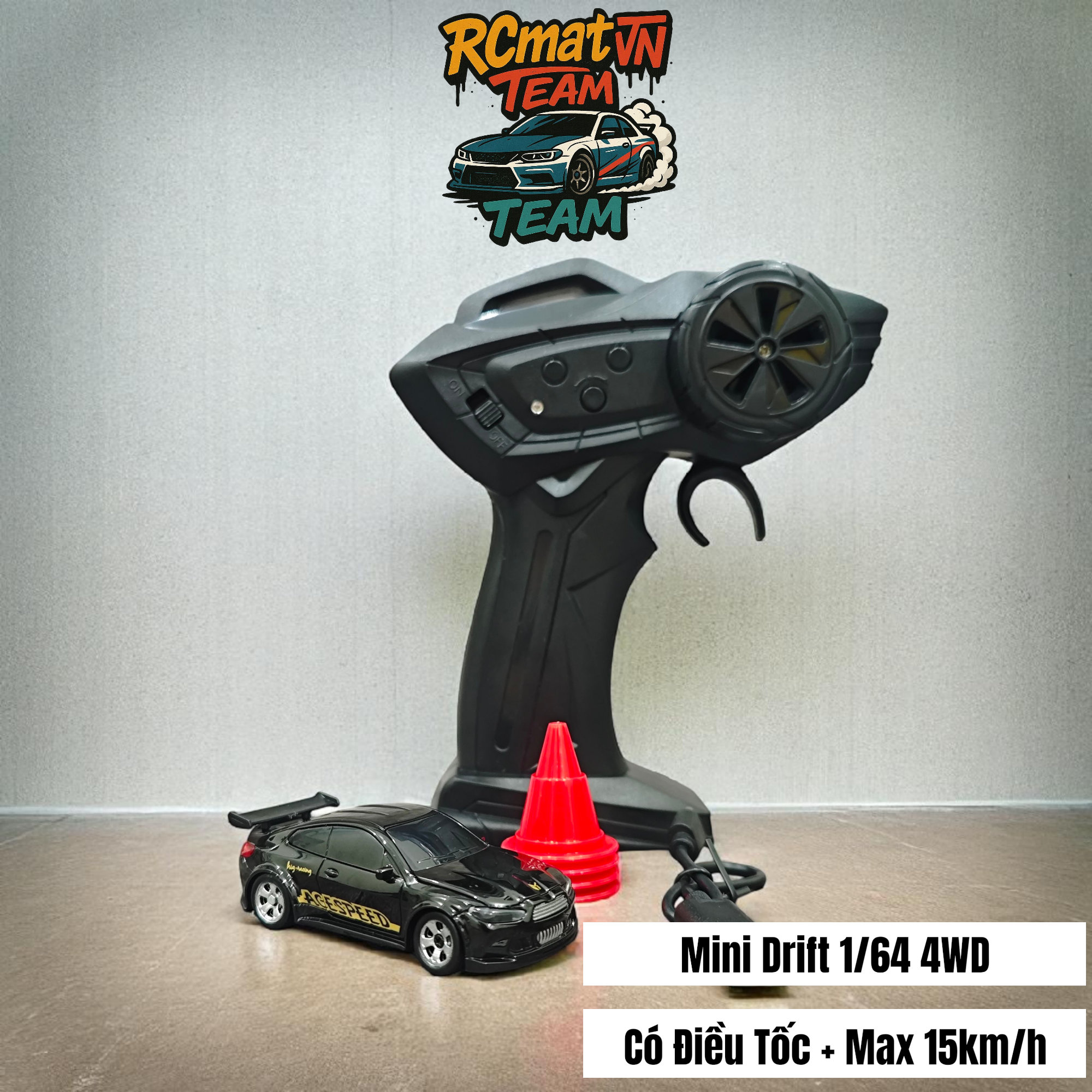 Xe Ô Tô Điều Khiển Từ Xa Mini Tỷ Lệ 1/64 – 4WD Drift Tốc Độ Cao 15Km/h, Đèn LED, Tần Số 2.4GHz – Xe Đua Bàn Làm Việc Cho Người Lớn Và Trẻ Em