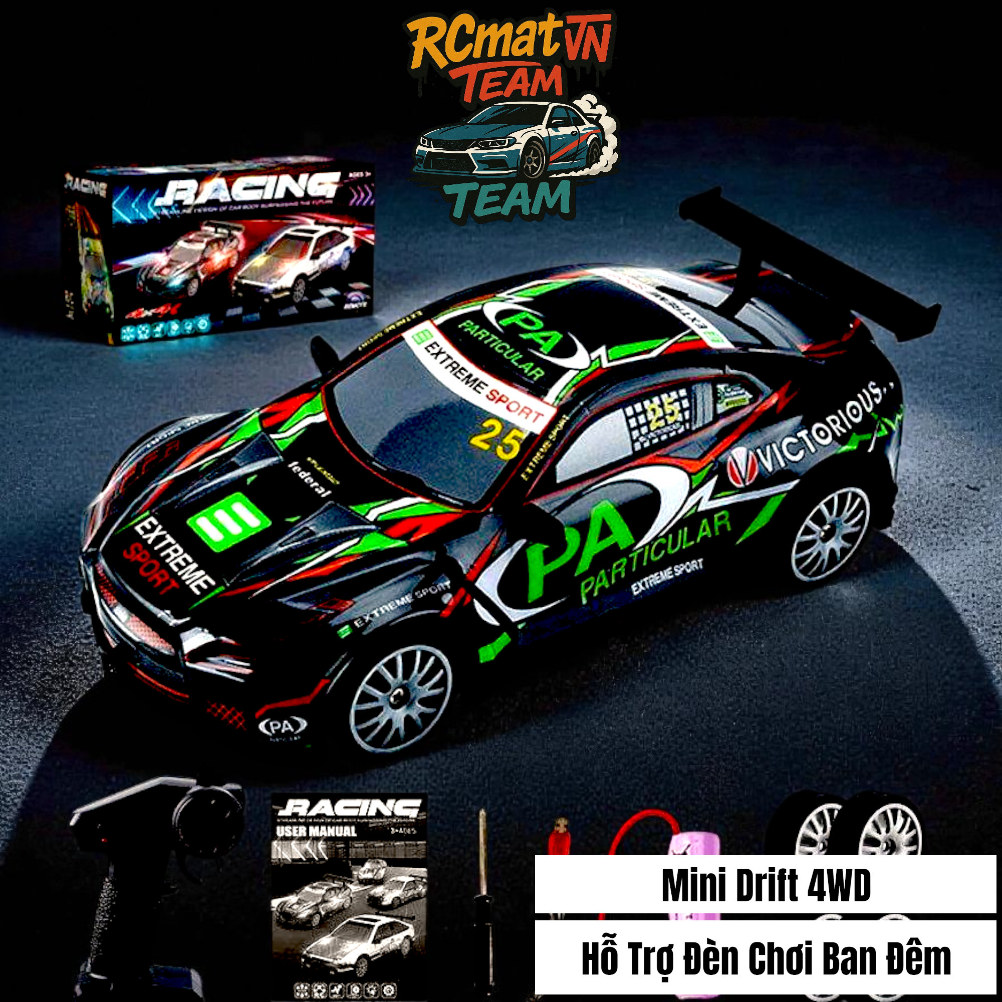 XE RC DRFIT CAR FIERCE RACER ĐIỀU KHIỂN TỪ XA 1:20  - NO.YL-102/NO.YL-103/NO.YL-102-1/NO.YL-103-1