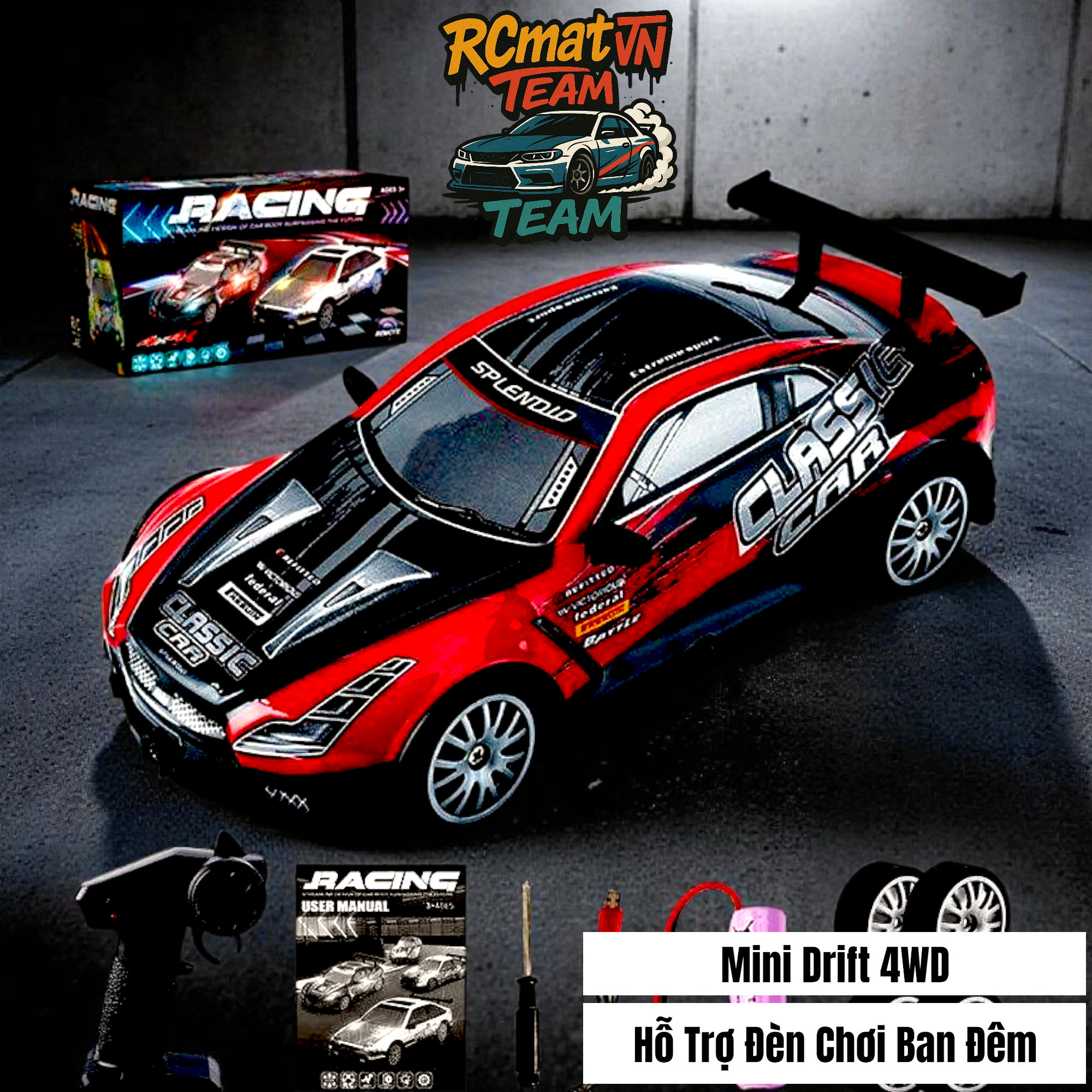 XE RC DRFIT CAR FIERCE RACER ĐIỀU KHIỂN TỪ XA 1:20  - NO.YL-102/NO.YL-103/NO.YL-102-1/NO.YL-103-1