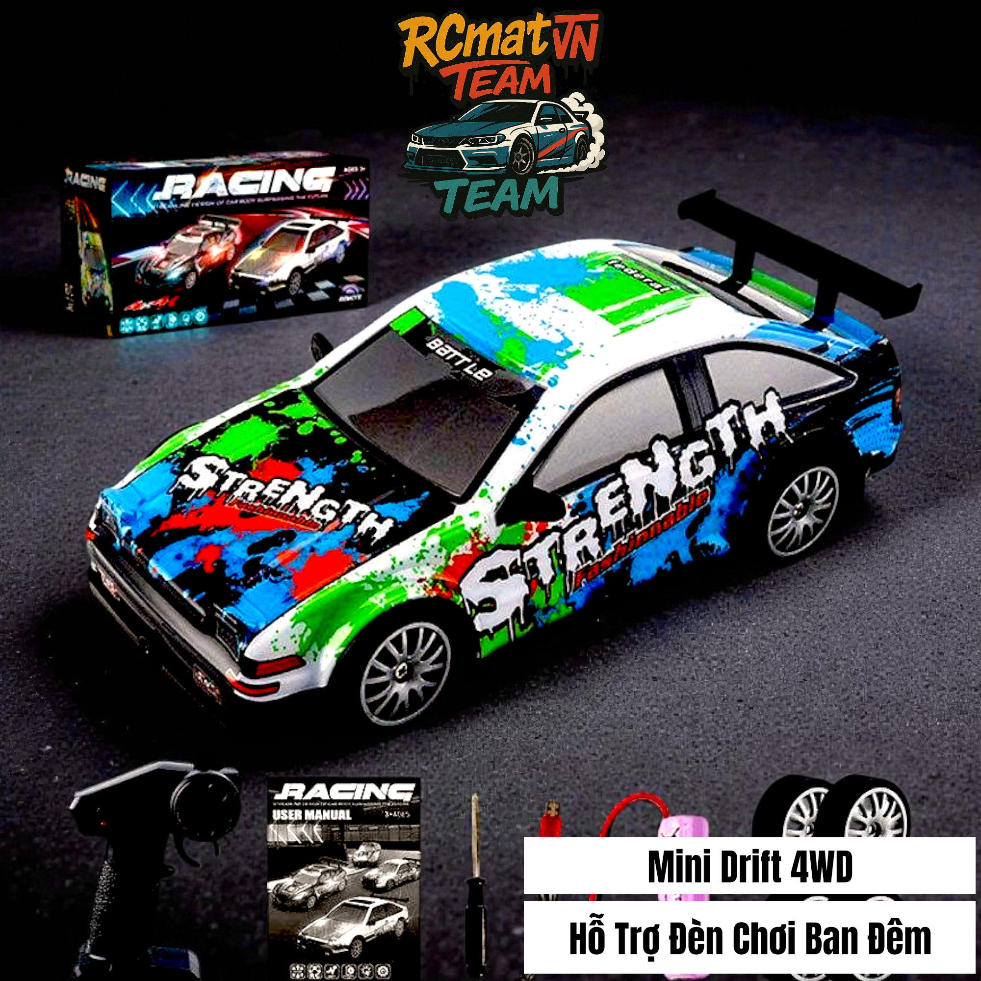 XE RC DRFIT CAR FIERCE RACER ĐIỀU KHIỂN TỪ XA 1:20  - NO.YL-102/NO.YL-103/NO.YL-102-1/NO.YL-103-1