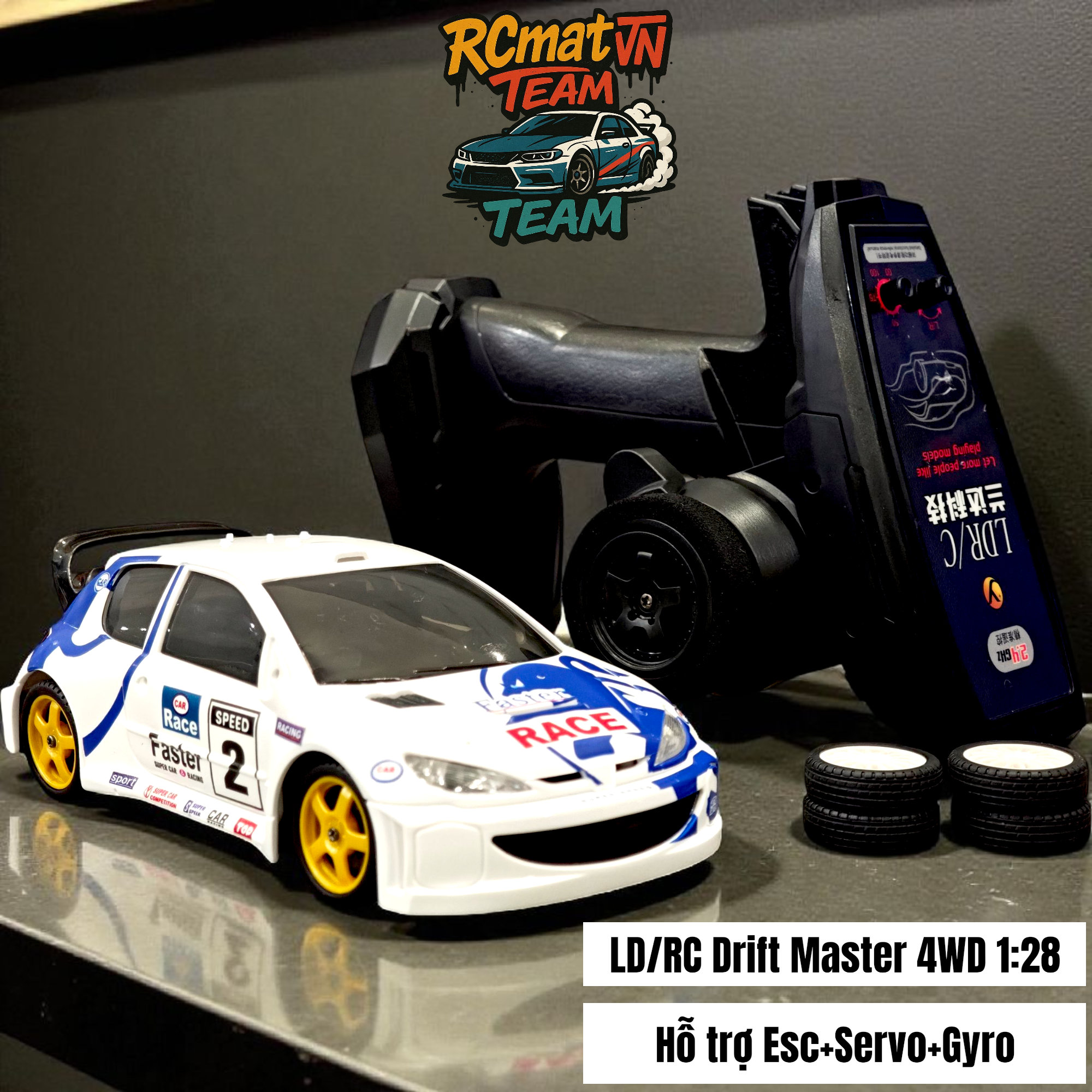 Xe RC Drift 1:28 LDR/C LD2801/2802/2803/2804 Pro – 4WD 2.4GHz Điều Khiển Từ Xa Tỷ Lệ 1:28 –  Drift, LED