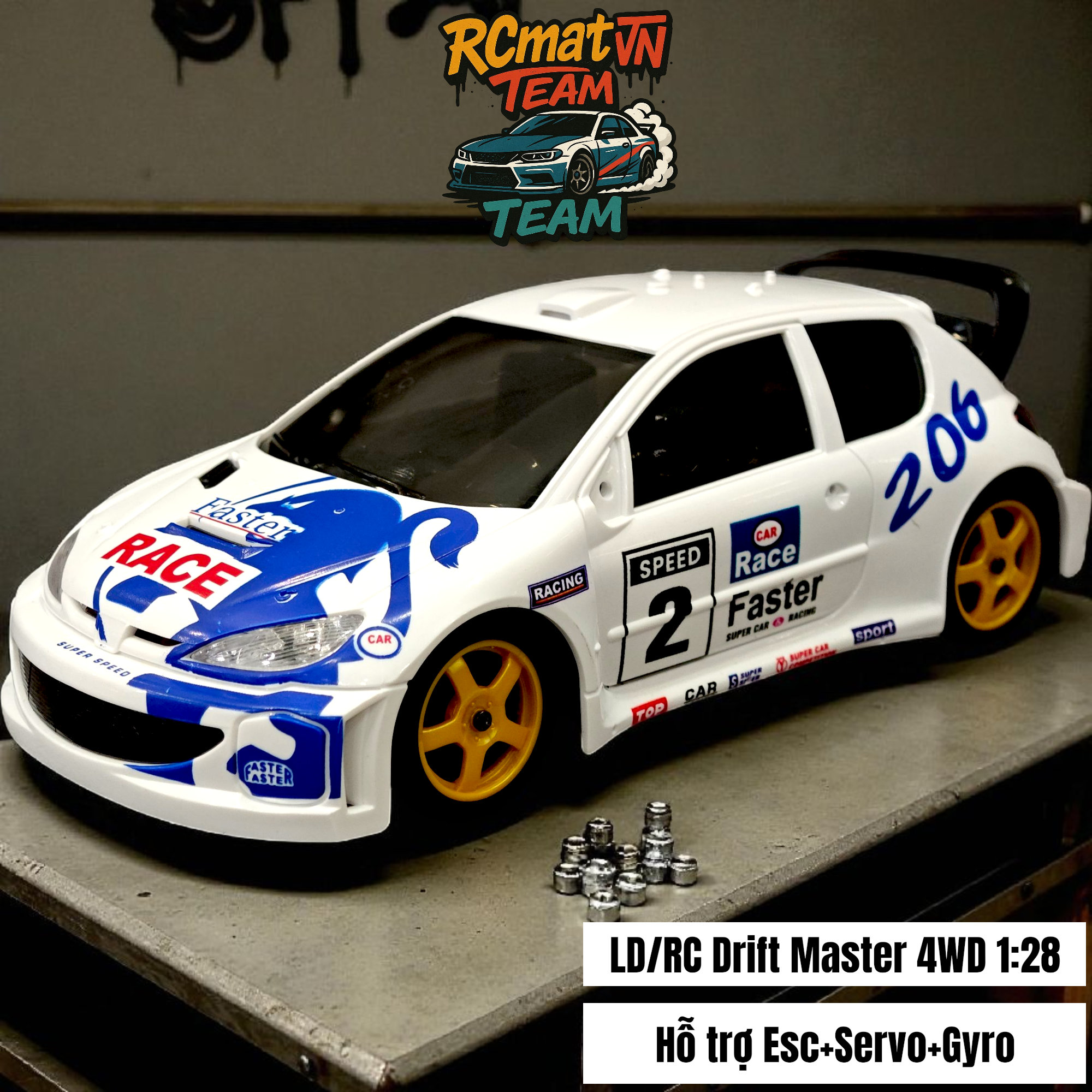 Xe RC Drift 1:28 LDR/C LD2801/2802/2803/2804 Pro – 4WD 2.4GHz Điều Khiển Từ Xa Tỷ Lệ 1:28 –  Drift, LED