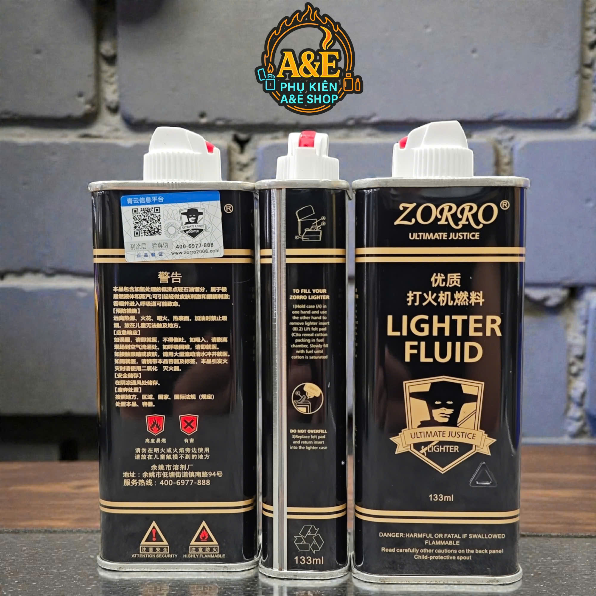 Xăng Zorro Đen 133ml