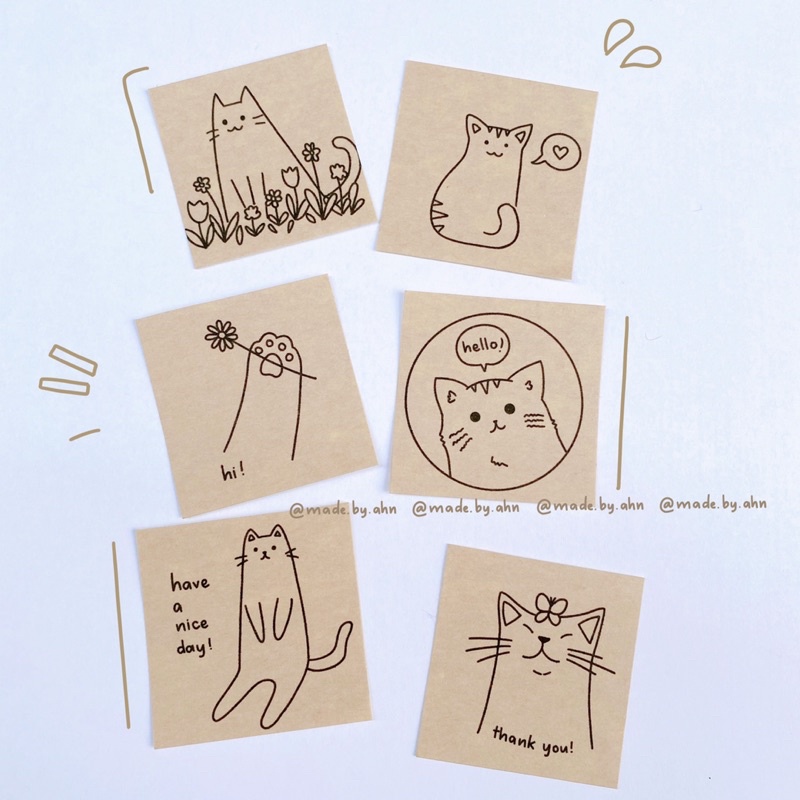 Set 24 Sticker dán niêm phong gói hàng, gói quà