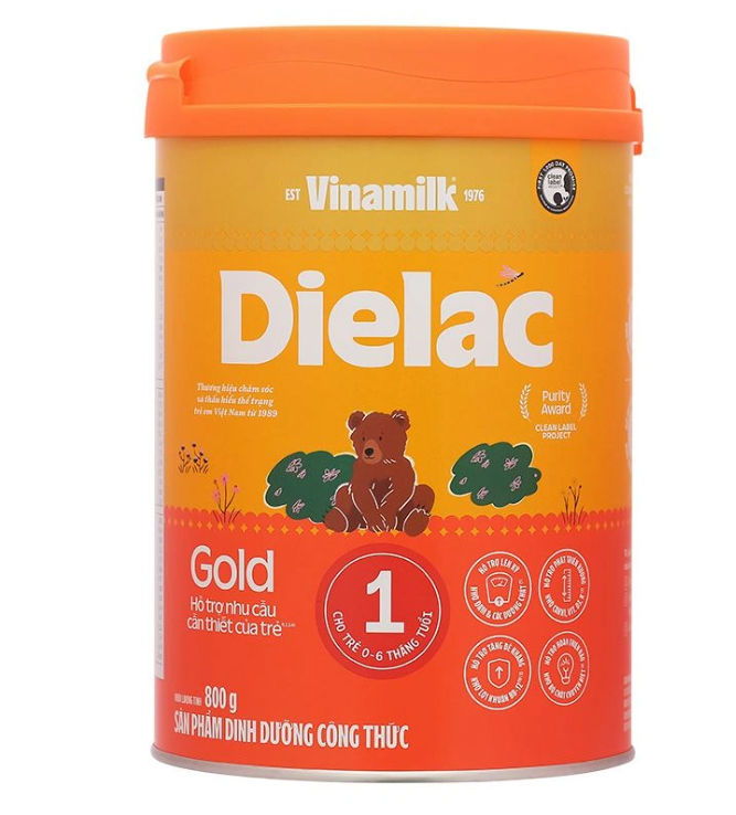 SUA BOT DIELAC ALPHA GOLD 1 800G (0 - 6 THANG)