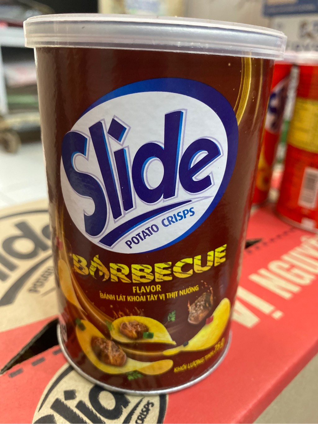 SNACK SLIDE POTATO BARBECUE 65GR/75GR
