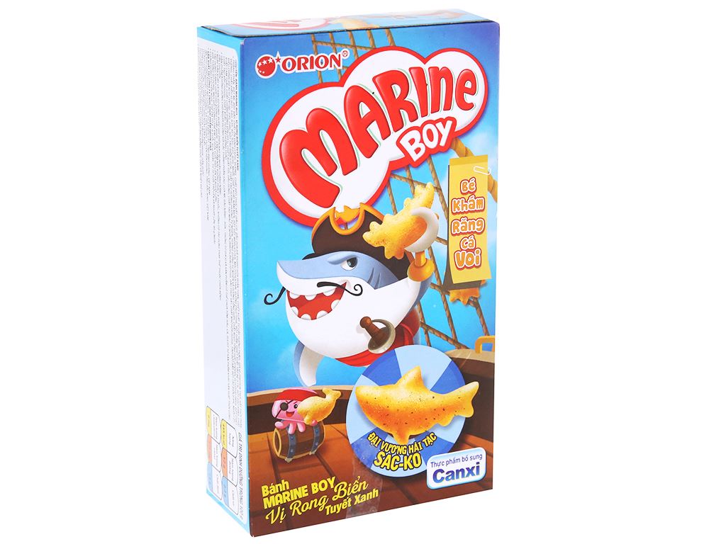 BANH MARINE BOY RONG BIEN TUYET XANH 35GR