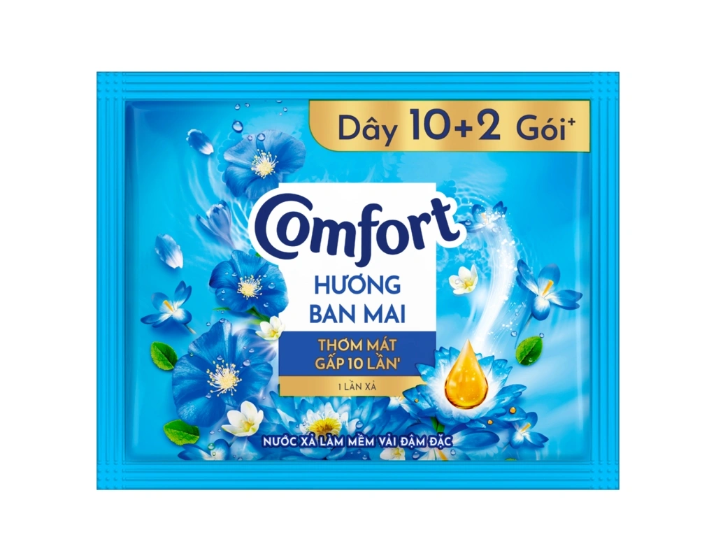 DAY 12GOI NUOC XA COMFORT HUONG BAN MAI 20ML