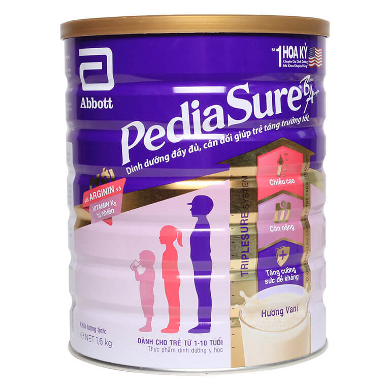 SUA BOT PEDIASURE ABBOTT ARGININ VITAMIN K2 1,6KG