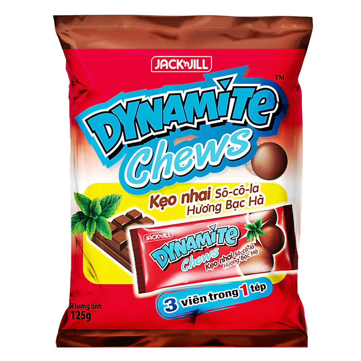 KEO DYNAMITE CHEW CHOCO 125GR