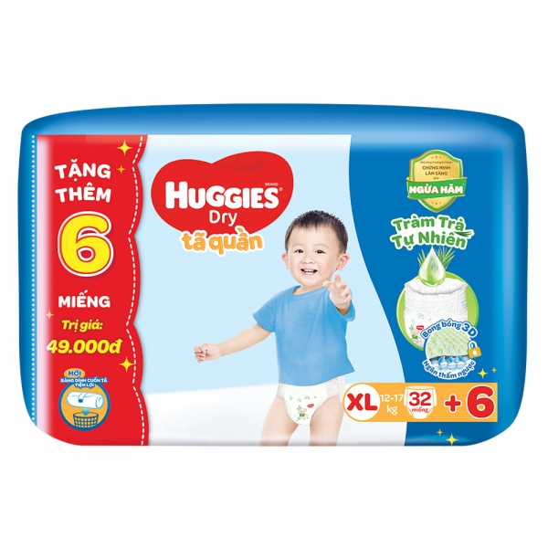 TA QUAN HUGGIES XL 32 MIENG (12-17KG)