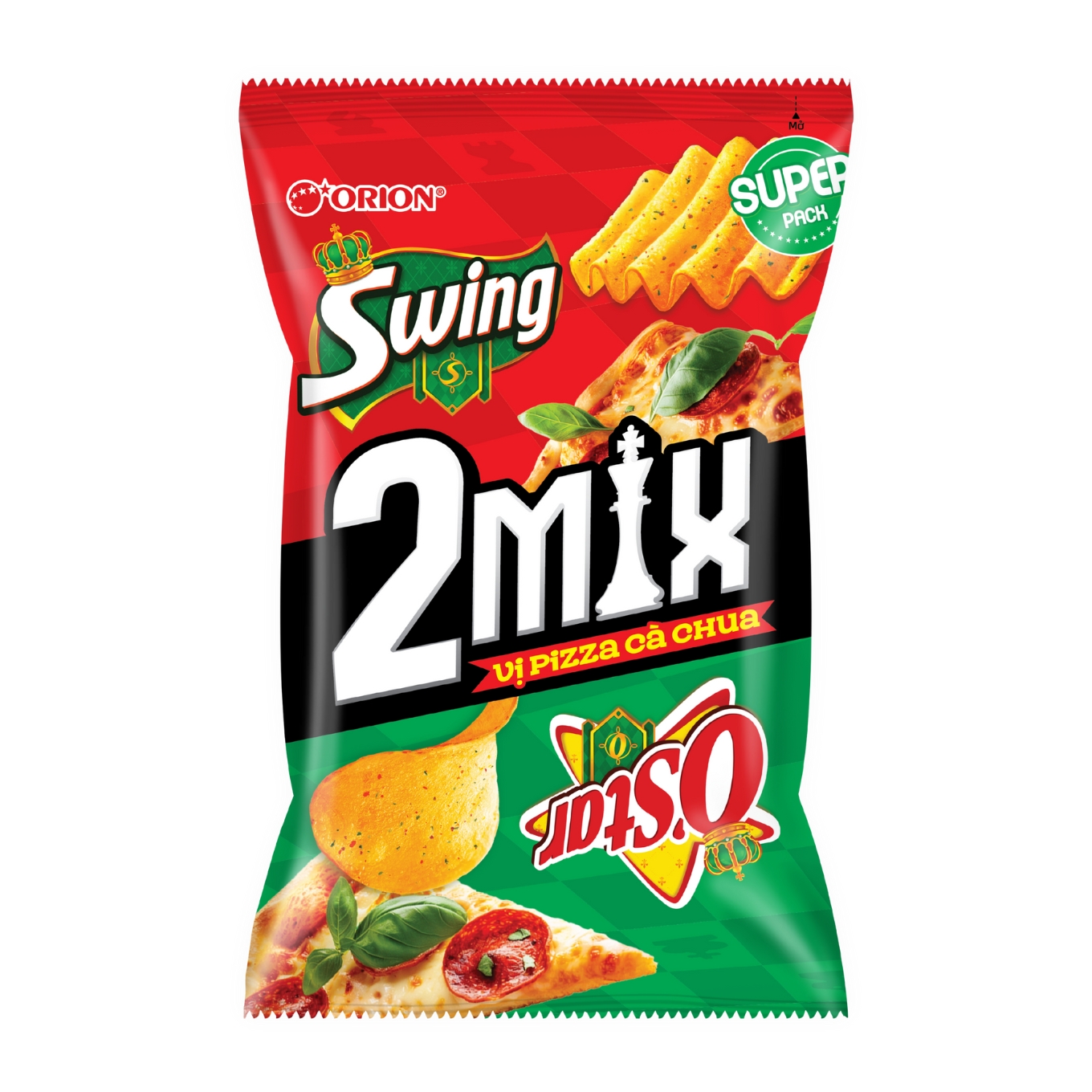 BANH SNACK OSTAR SWING VI PIZZA CA CHUA 50G