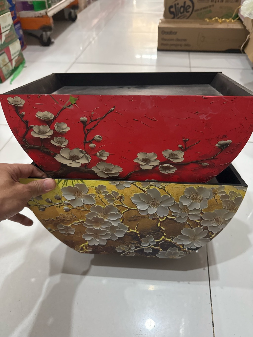 GIO QUA CAY XOAI (XANH, VANG, TRANG)