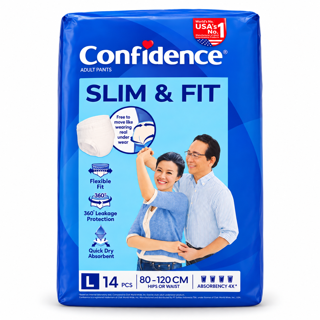 TA QUAN NGUOI LON CONFIDENCE SIZE L 14 MIENG