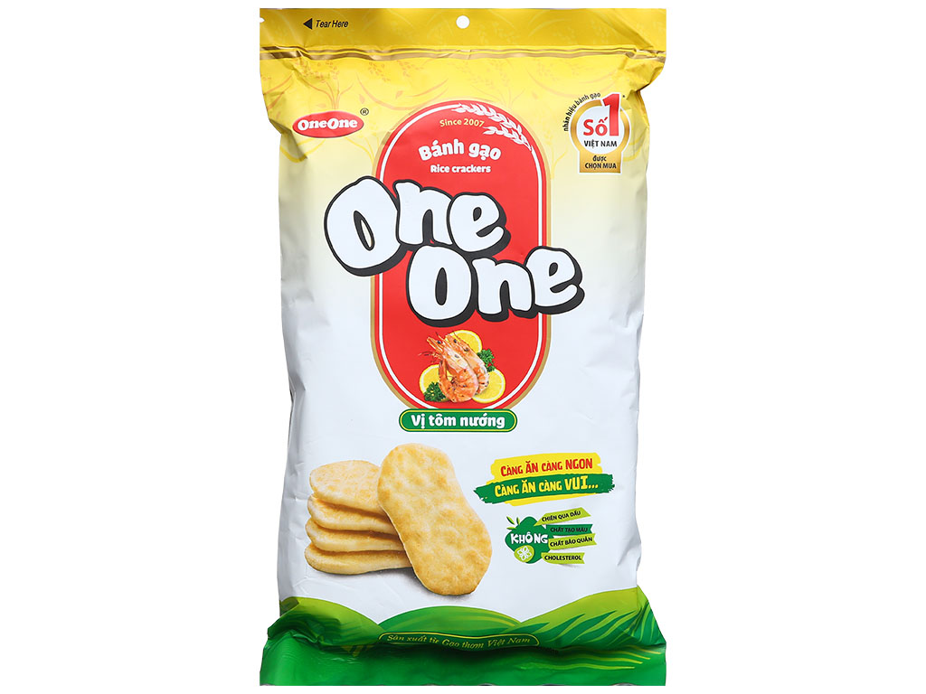 BANH GAO ONE ONE VI TOM NUONG 150G