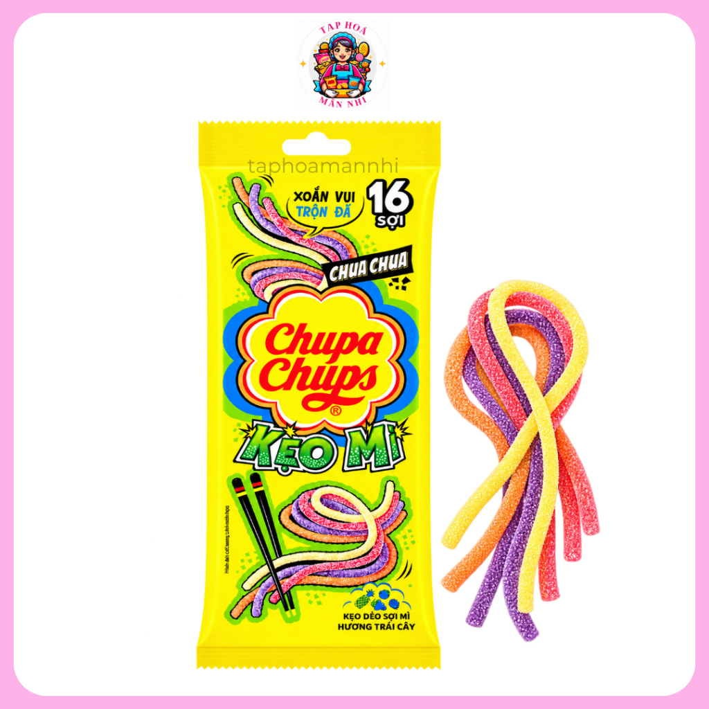 KEO DEO CHUPA CHUPS SOI MI HUONG TRAI CAY 38G