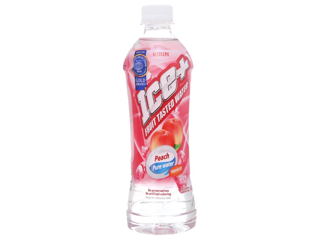 NUOC TRAI CAY ICE+ VI DAO CHAI 480ML/24