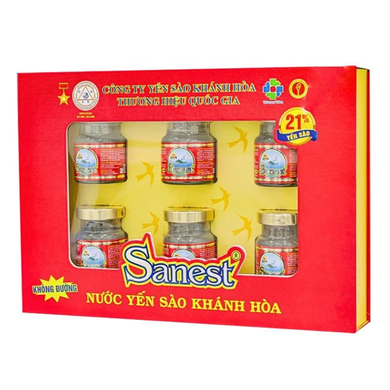 LOC YEN SAO KHANH HOA KHONG DUONG 6 LỌ x 70 ML