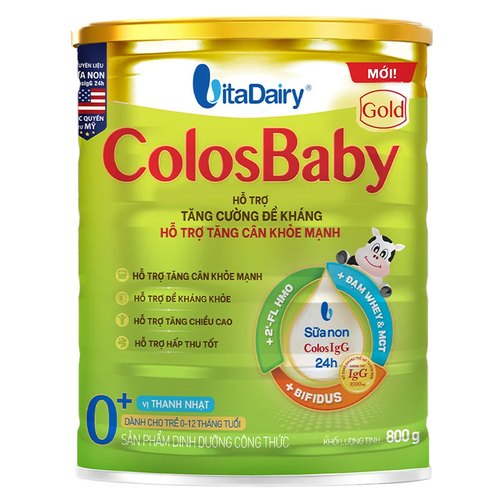 SUA NON COLOS BABY 0+( 0 - 12 THANG) 800G