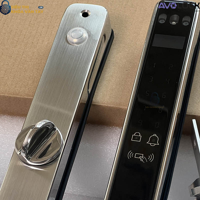 Khóa vân tay Avolock cửa nhôm AN 399F sử dụng công nghệ cảm biến nhanh, nhận diện chính xác từng vân tay