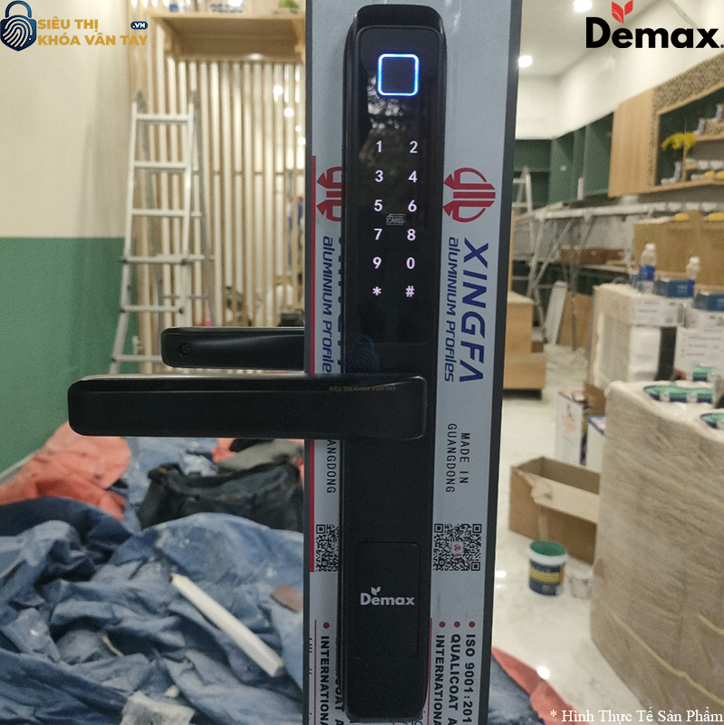 Khoá Vân Tay Cửa Nhôm Demax EL606GM