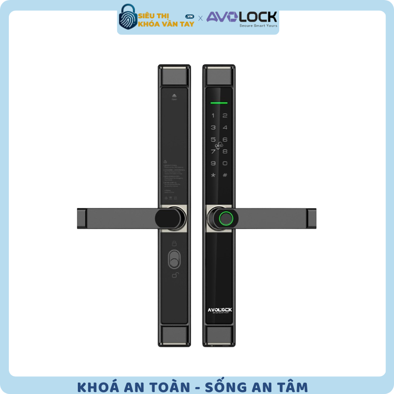 Khóa vân tay Avolock cửa nhôm AN 394 mang lại sự tiện lợi và an toàn tối đa cho người dùng
