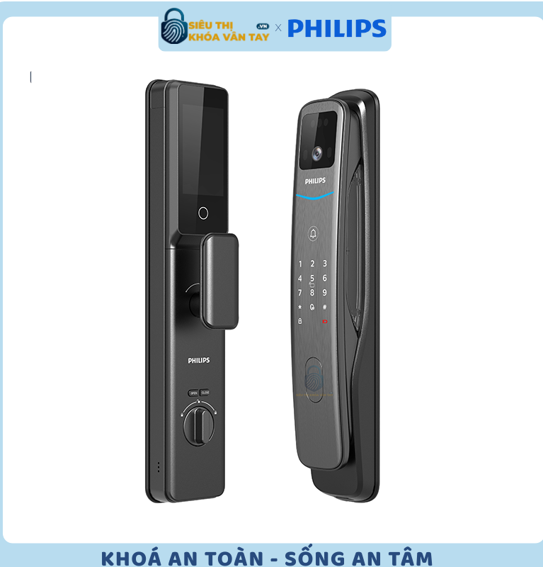 khóa cửa vân tay Philips DDL702-FVP