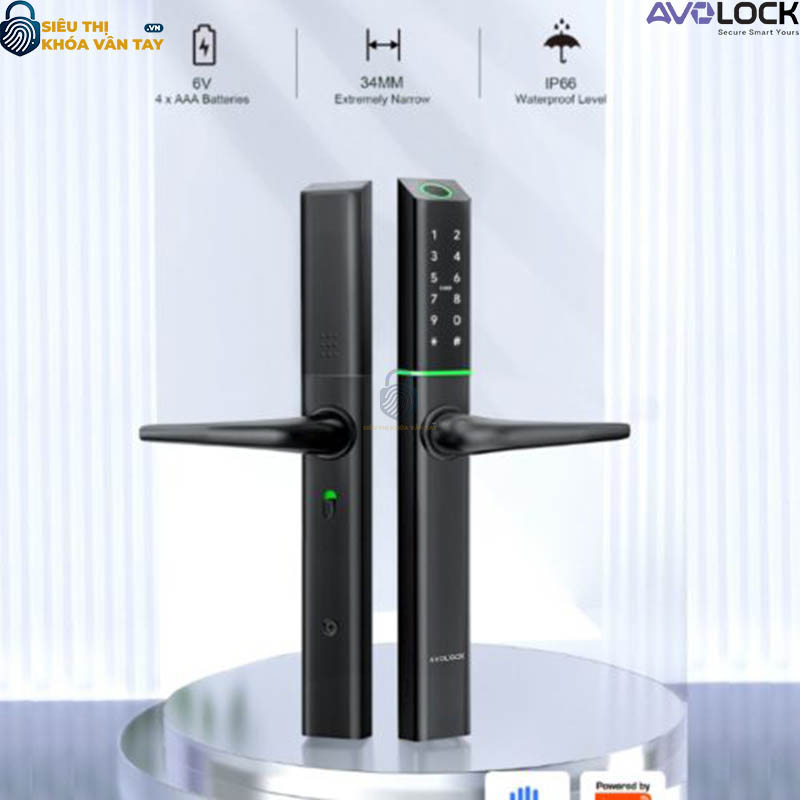 Khóa Vân Tay Avolock Cửa Nhôm AN 395