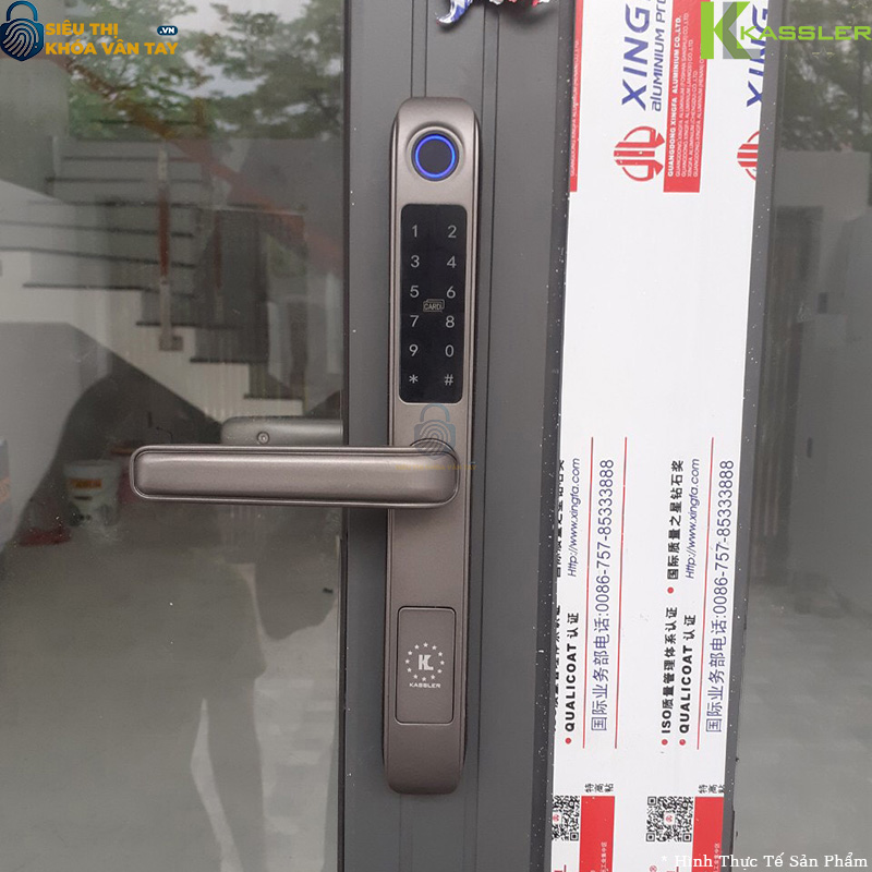 Kassler KL-599 RG tích hợp đa dạng phương thức mở khóa như vân tay, mã số, thẻ từ và chìa cơ