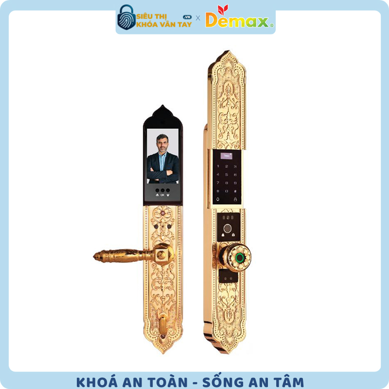 Khoá vân tay đại sảnh Demax EL9382 là mẫu khoá thông minh cao cấp, thiết kế hiện đại và đậm chất châu Âu