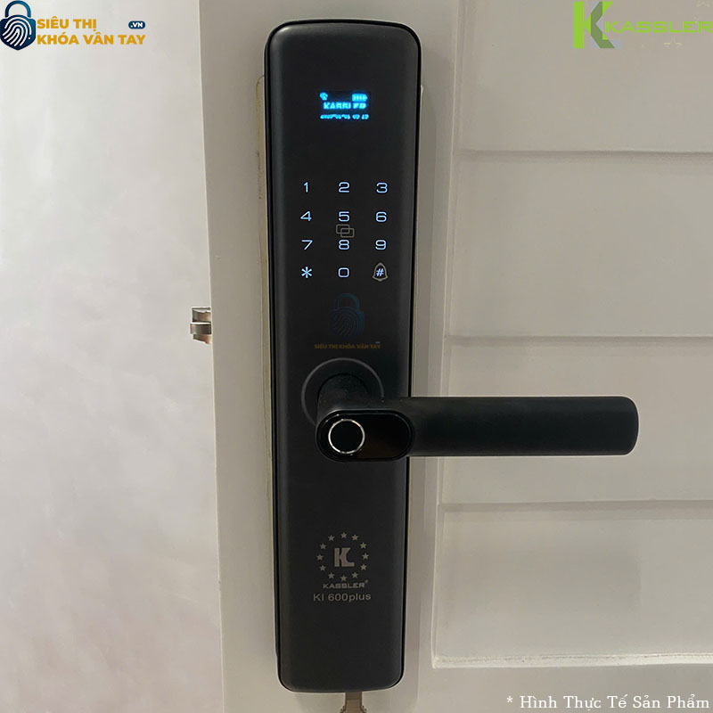 Khóa hỗ trợ nhiều phương thức mở cửa như vân tay, mã số, thẻ từ và chìa cơ – đảm bảo an toàn tối đa
