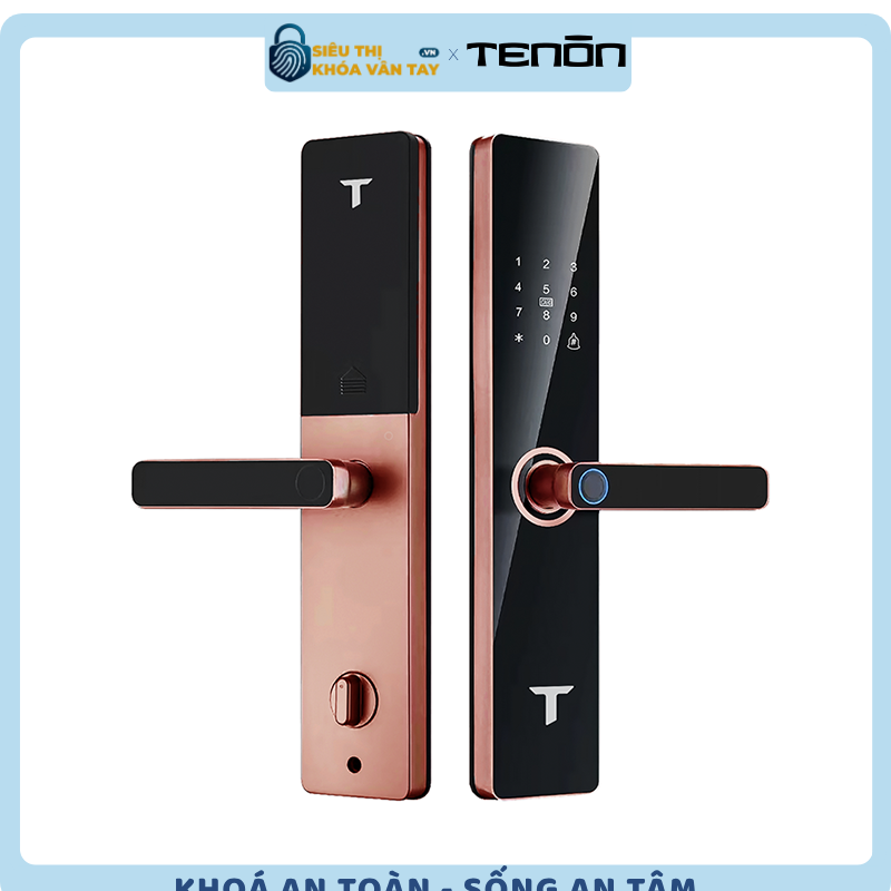 Khóa cửa thông minh Tenon K60 - mang đến khả năng bảo mật vượt trội và trải nghiệm mở cửa tiện lợi.