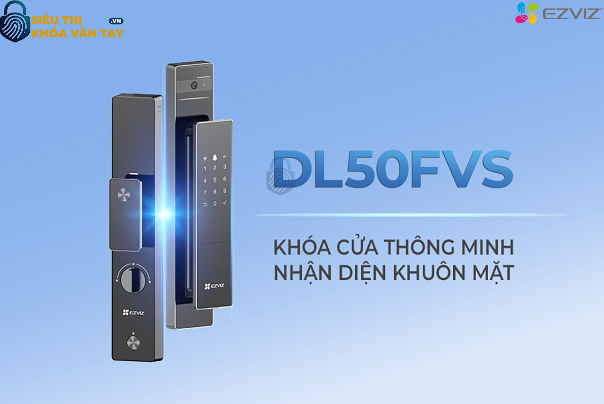 Khóa Thông Minh EZVIZ CS-DL50 sở hữu thiết kế sang trọng cùng công nghệ bảo mật tiên tiến